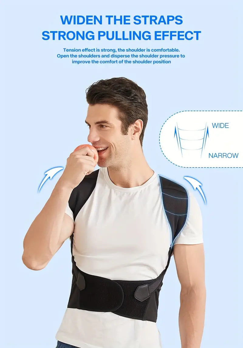 Adjustable Back Posture Corrector/ Slouching Relieve Pain Belt Women Men