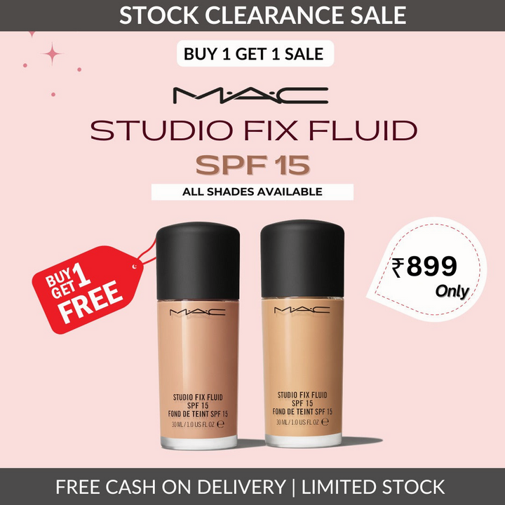 M.A.C Studio Fix Fluid SPF 15 Foundation (30 ML) | (Buy 1 Get 1 Free)