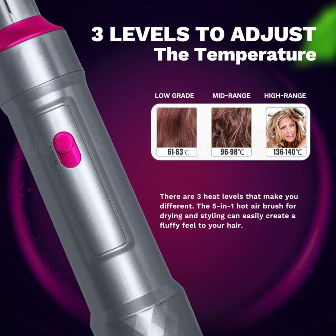 5 IN 1 Hot Hair Dryer Brush